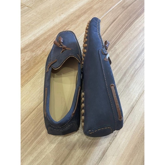 J.Crew Men Size 8 Driving Leather Moccasins Flats Tassel Blue Made in Italy main image 6